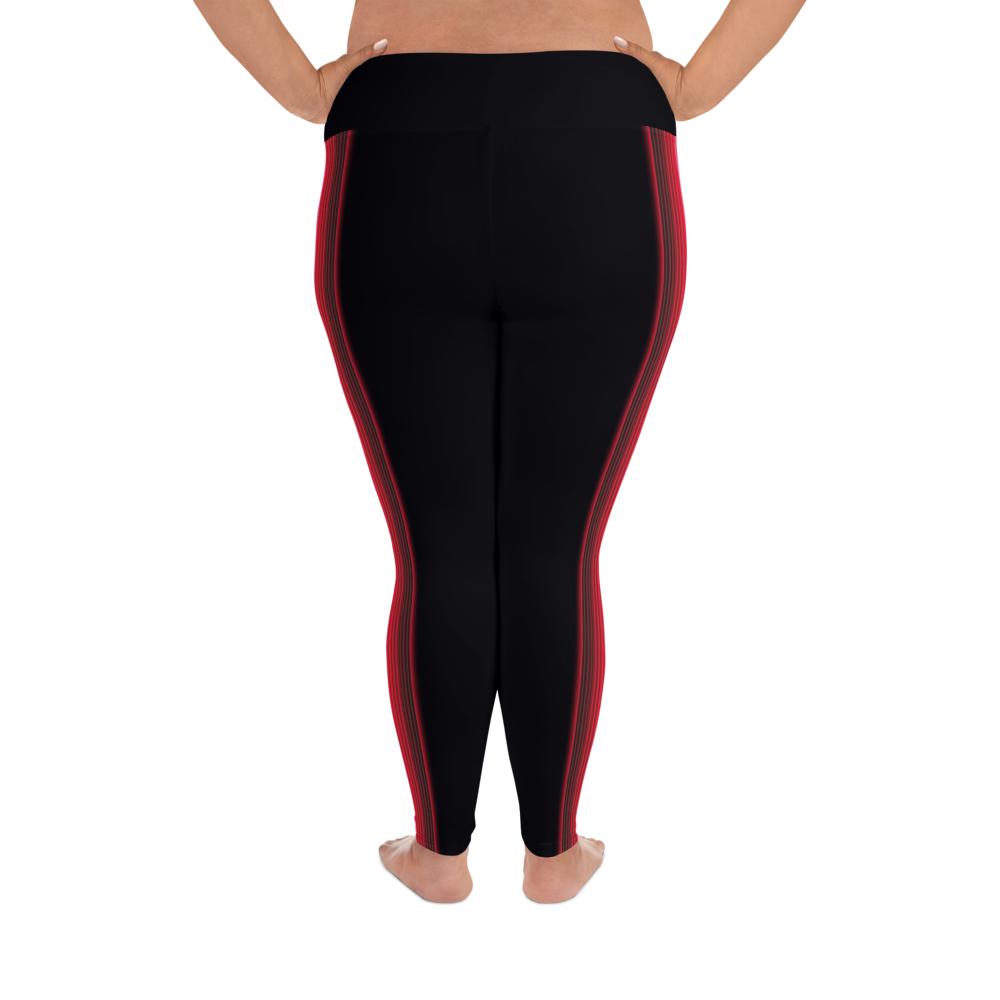 Zarape Red and Pink - All-Over Print Plus Size Leggings - Licuado Wear
