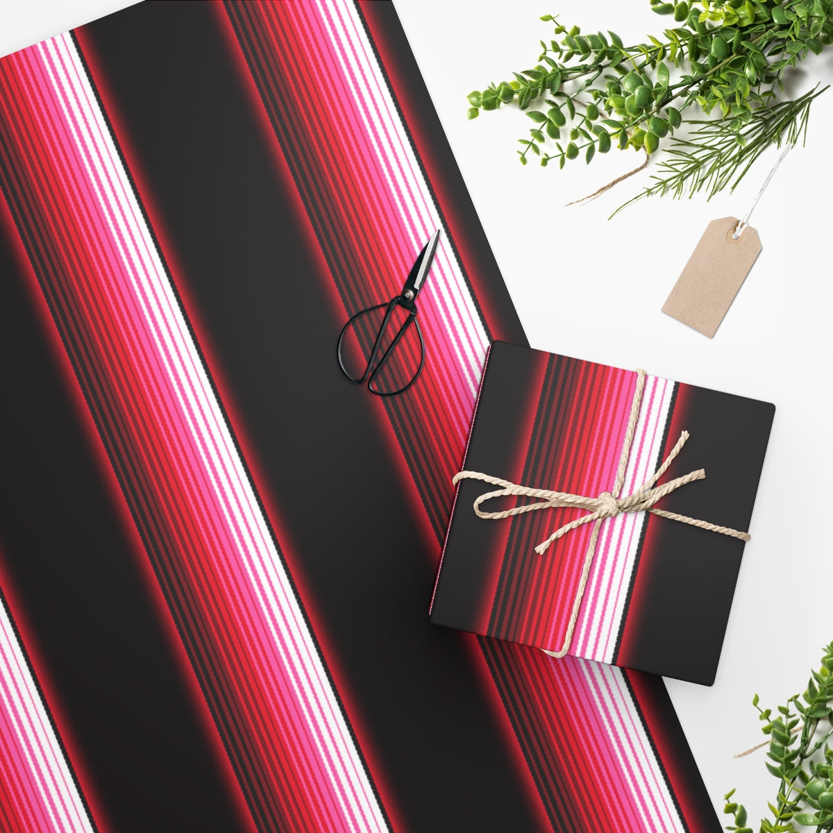 Zarape (Red & Pink) - Wrapping Paper