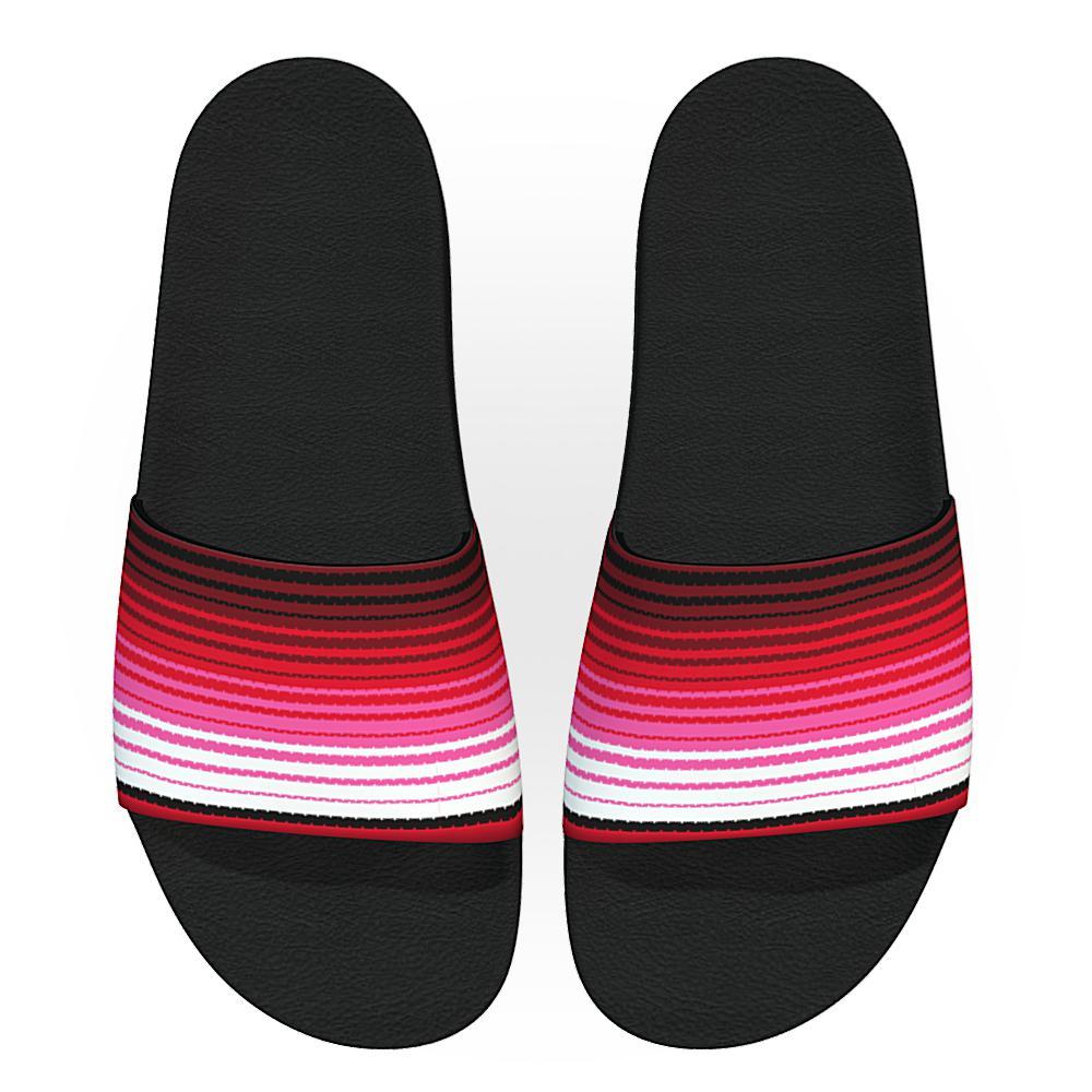 Zarape (Red & Pink) - Unisex Slide Sandal