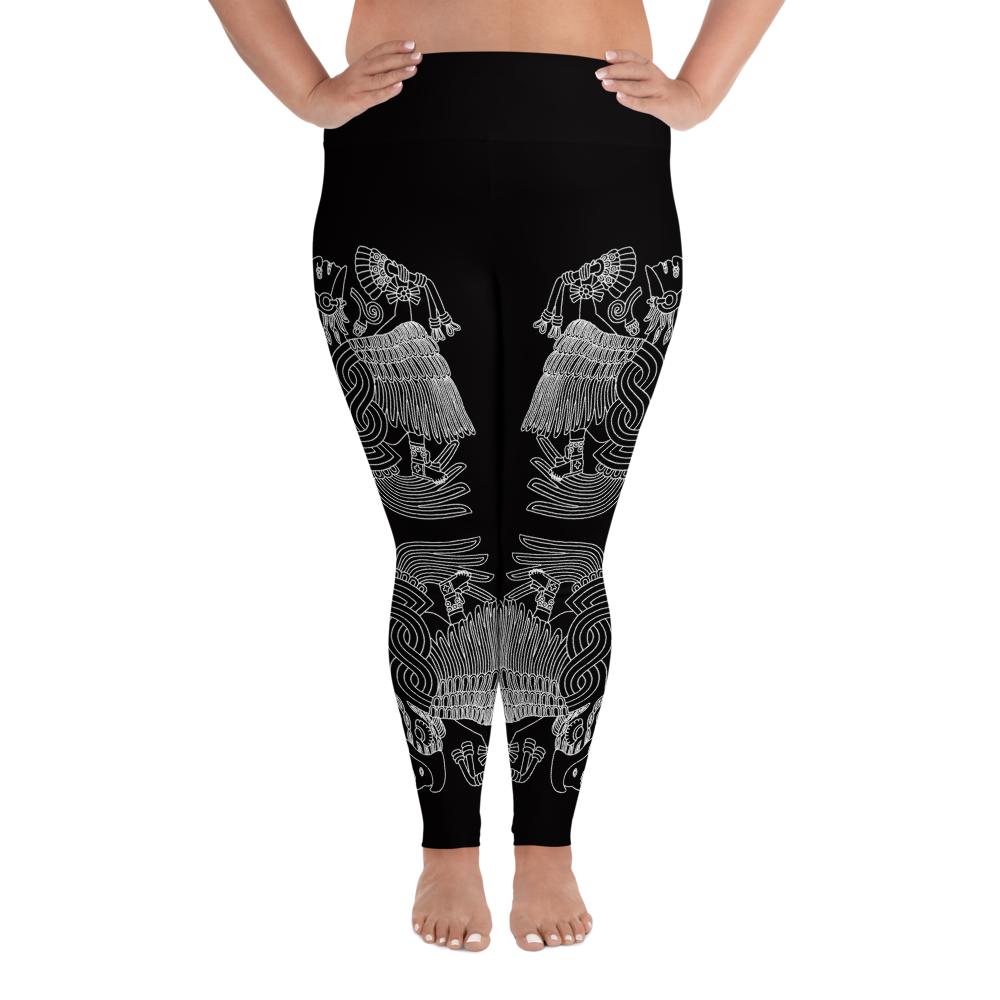 Águila Blanca - All-Over Print Plus Size Leggings - Licuado Wear