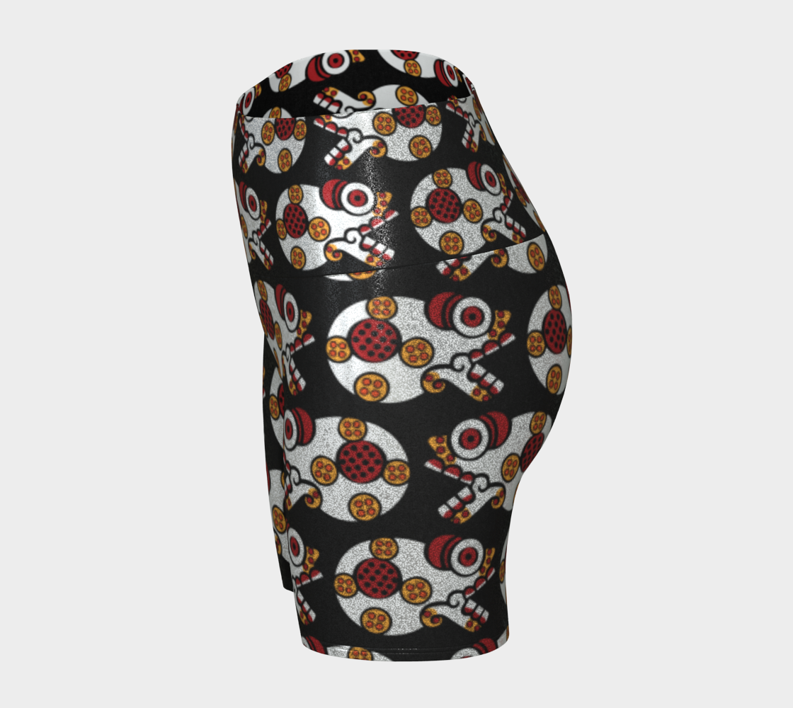 Day of the Dead Colorful Calavera – Sparkle Bike Shorts