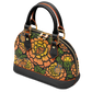 Day of the Dead Marigold & Monarch – Dome Satchel Handbag