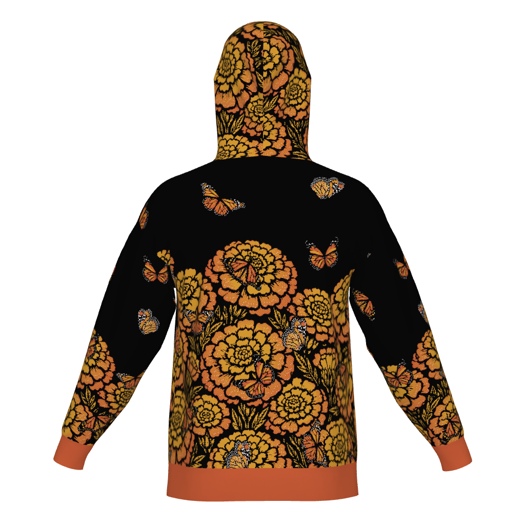 Day of the Dead Ancestors Marigold – Knitted Hoodie