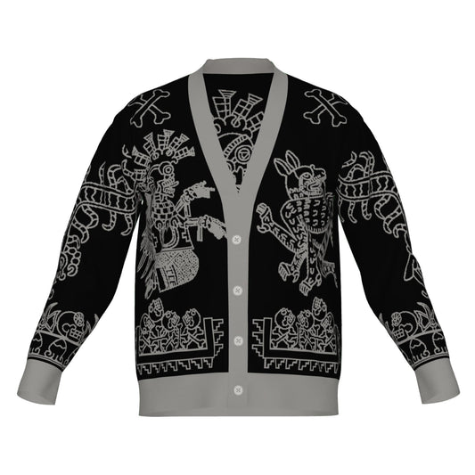 Mictlampa (Direction of the North) - Unisex Knit Cardigan