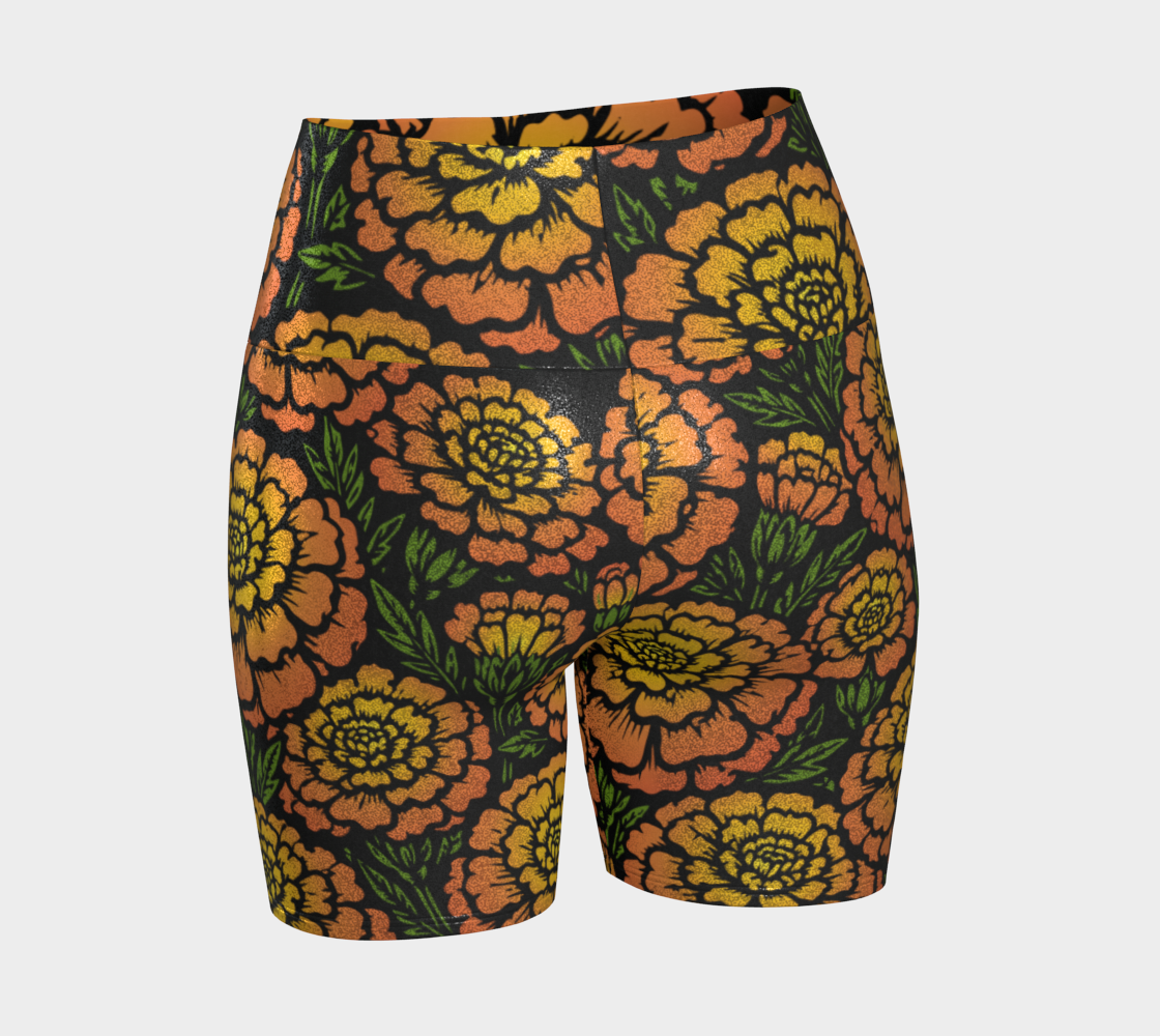 Day of the Dead Marigold – Sparkle Bike Shorts