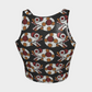 Day of the Dead Colorful Calavera – Reversible Sparkle Cropped Tank Top