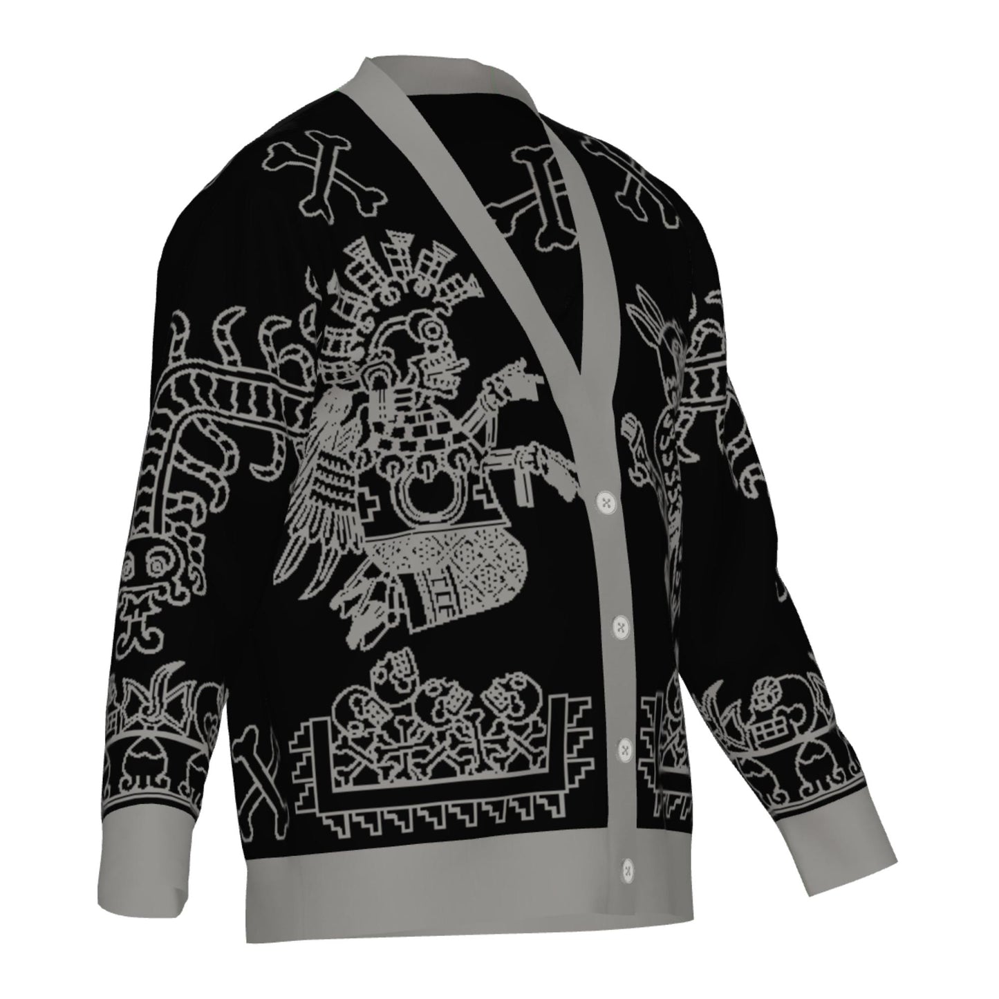Mictlampa (Direction of the North) - Unisex Knit Cardigan