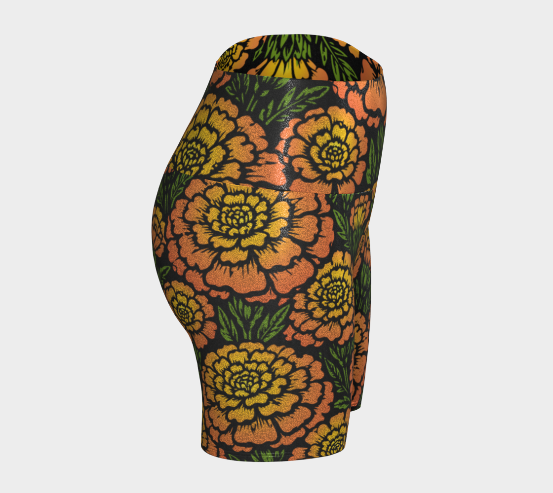 Day of the Dead Marigold – Sparkle Bike Shorts