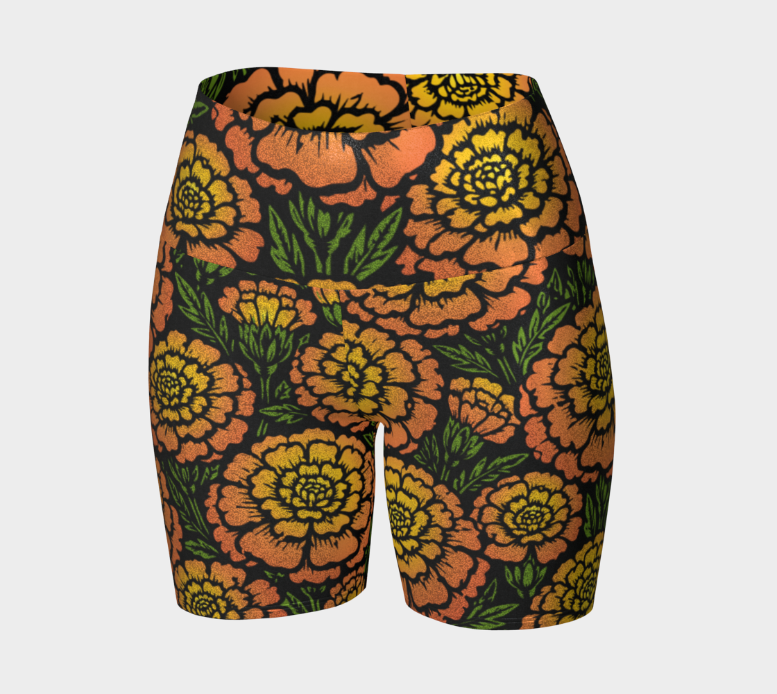 Day of the Dead Marigold – Sparkle Bike Shorts