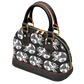 Day of the Dead Black & White Calavera – Dome Satchel Handbag