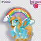 Sad Girl - Glitter Holographic Sticker [PRE-ORDER]