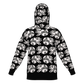 Day of the Dead Black & White Calavera – Knitted Hoodie