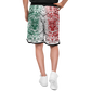 Aztec Calendar (Mexico flag colors) 2025 - Unisex Basketball Shorts