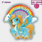 Sad Girl - Glitter Holographic Sticker [PRE-ORDER]