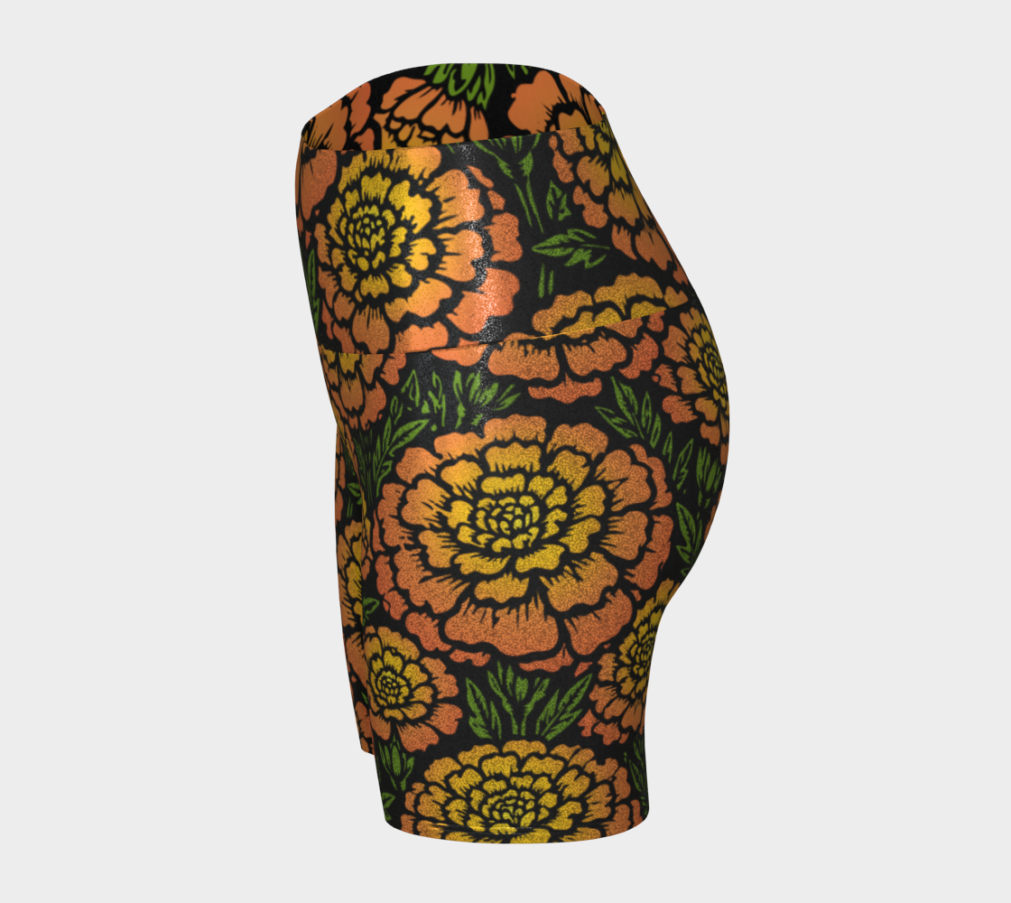 Day of the Dead Marigold – Sparkle Bike Shorts