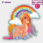 Danzante Pony - Glitter Holographic Sticker [PRE-ORDER]