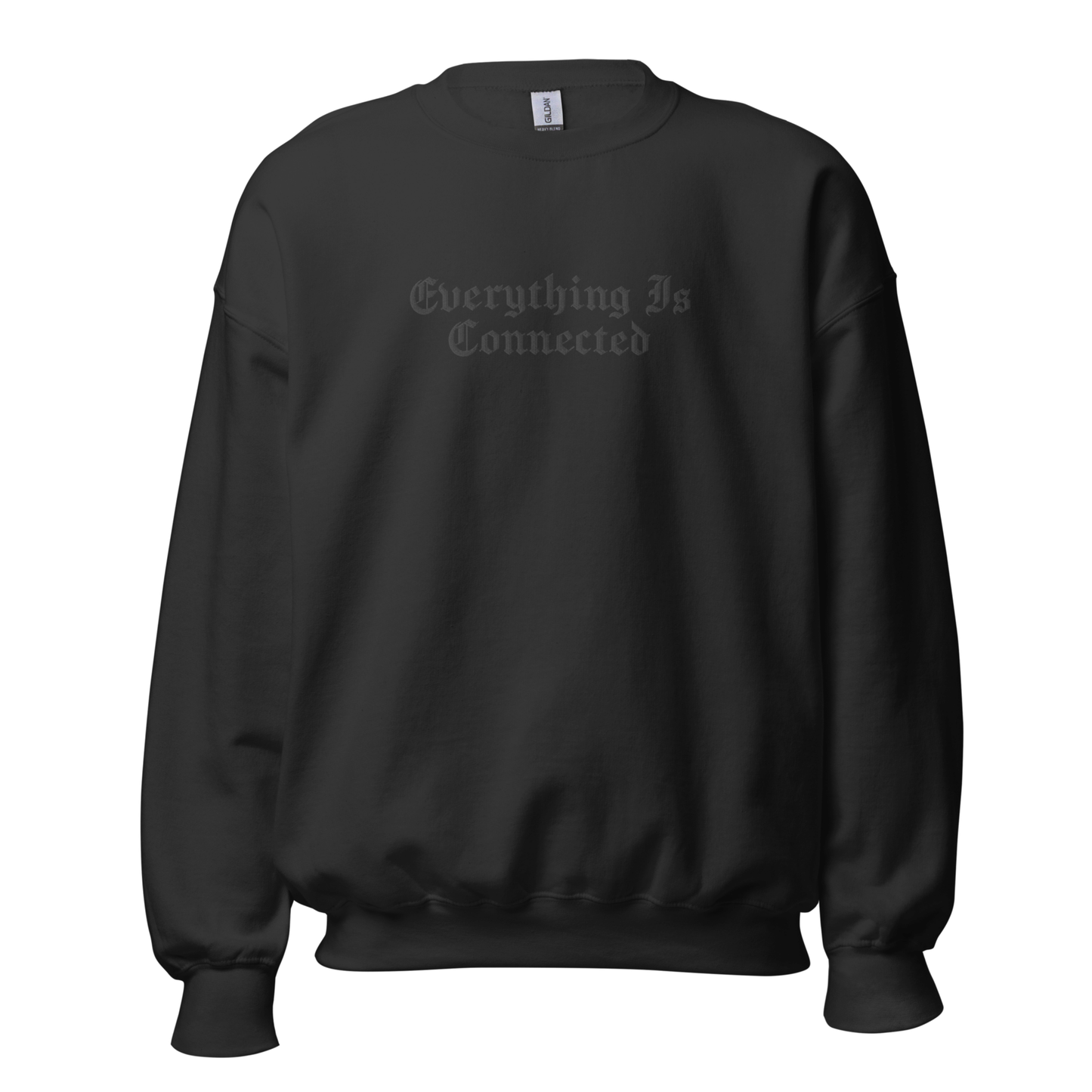 Everything Is Connected - Tone on Tone Embroidered Unisex Sweatshirt