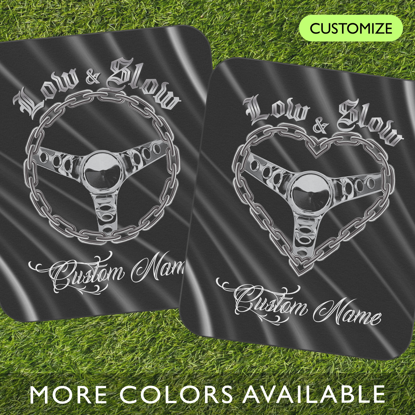 CUSTOM Low & Slow Chain Steering Wheel - Outdoor Picnic Blanket