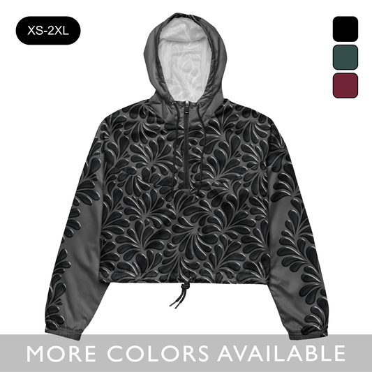 Jarrito Glaze - Women’s Cropped Windbreaker (3 colors)