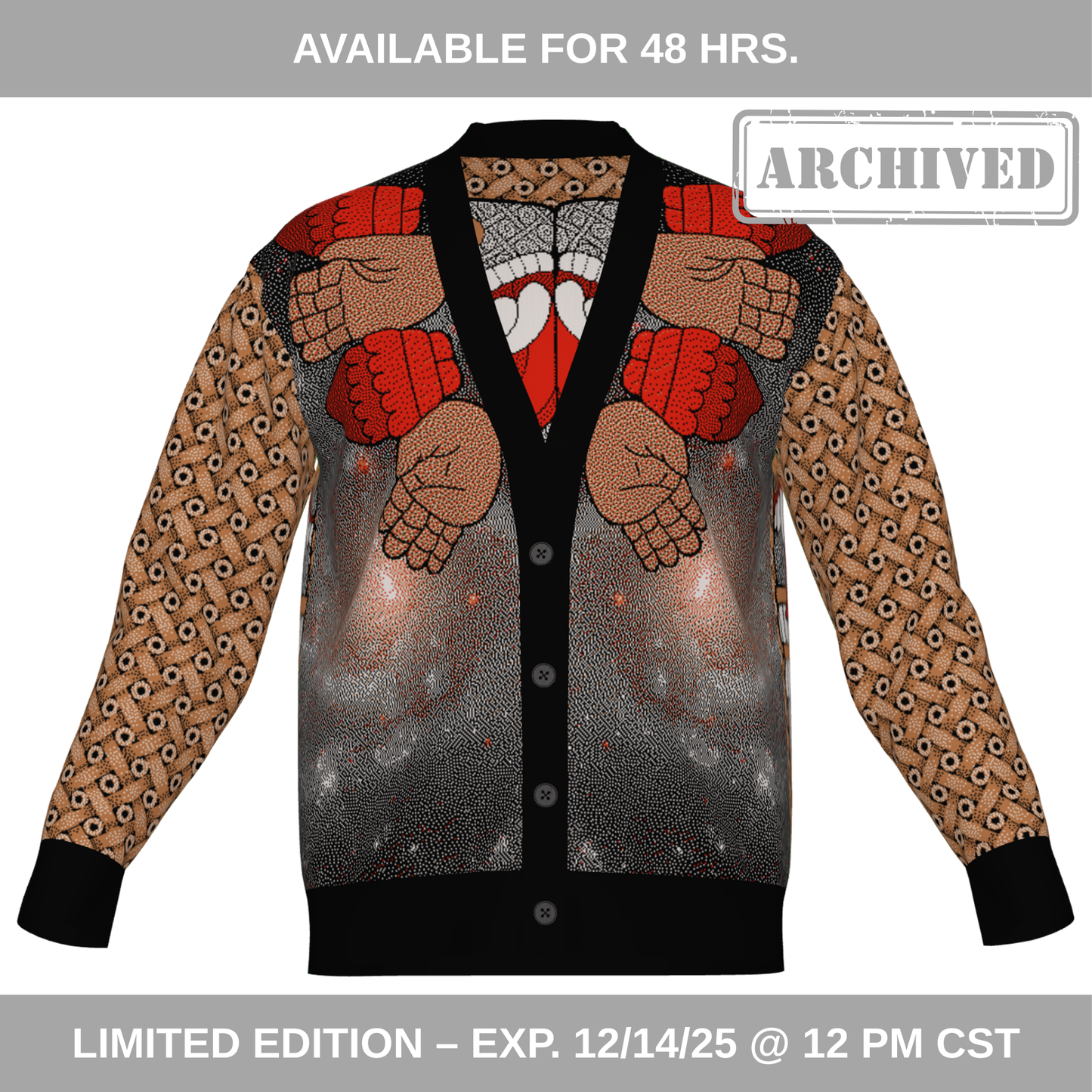 Tonantzin Coatlicue - Unisex Knit Cardigan