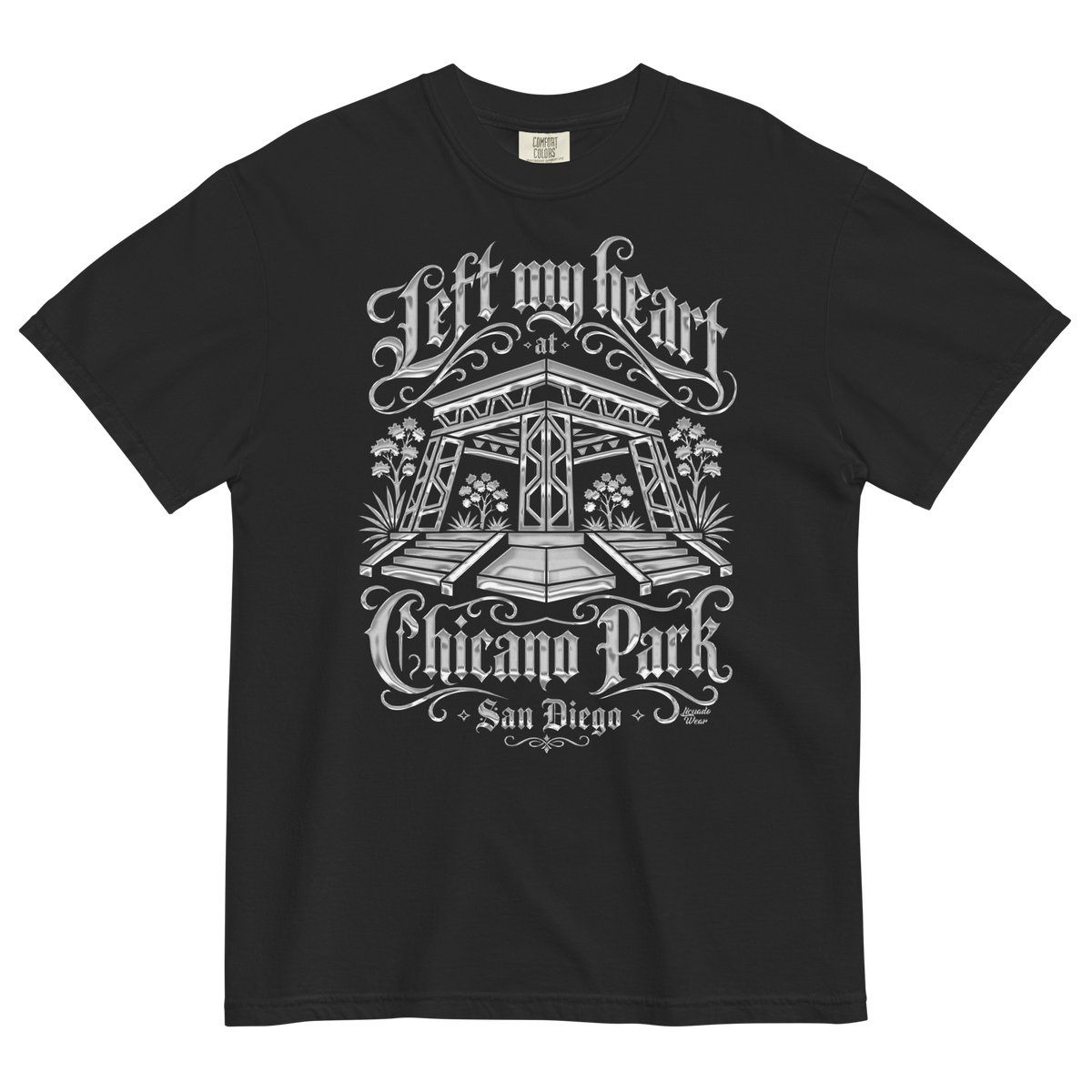 Left My Heart At Chicano Park - Unisex Garment-Dyed Heavyweight T-Shirt