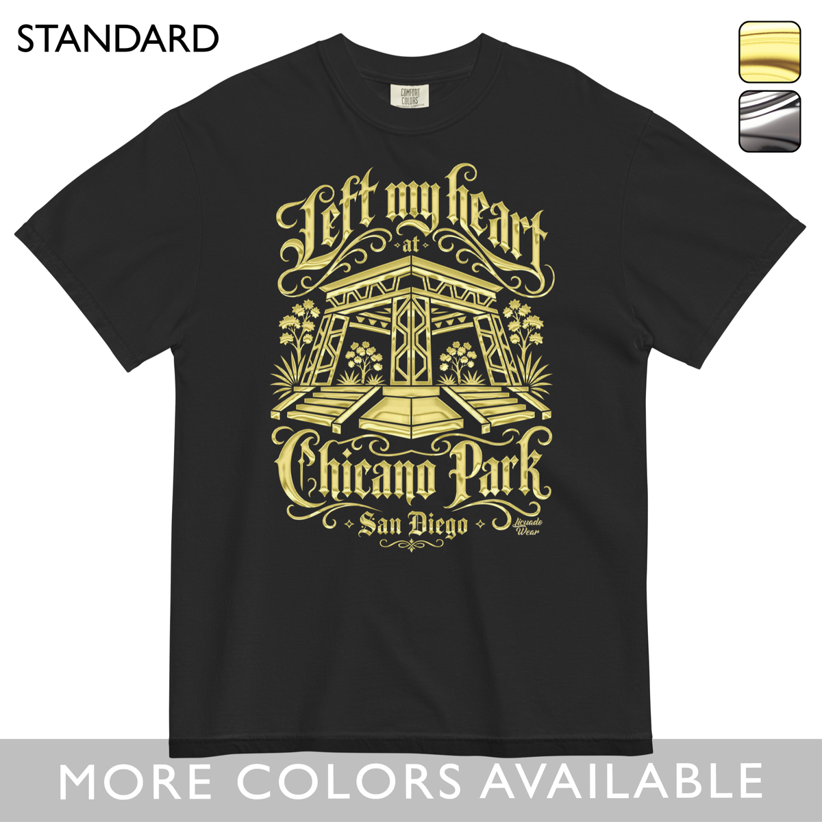 Left My Heart At Chicano Park - Unisex Garment-Dyed Heavyweight T-Shirt