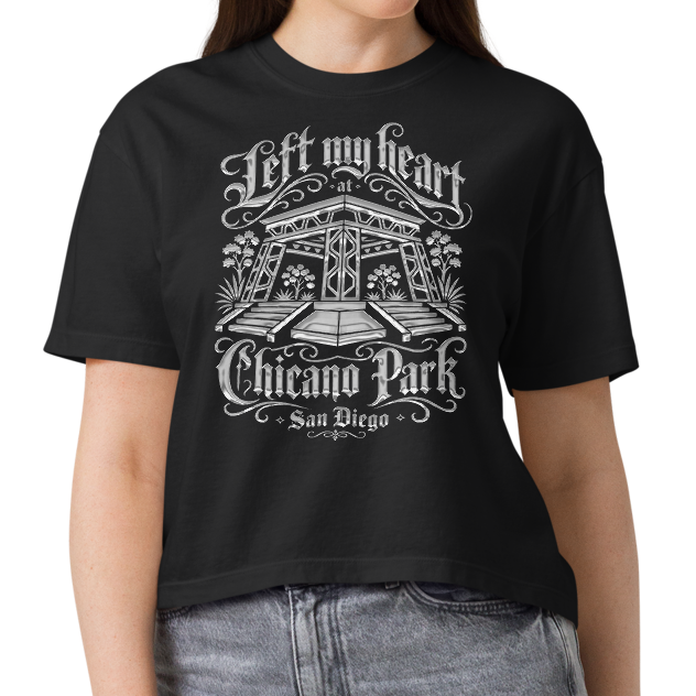 Left My Heart At Chicano Park - Women’s Heavyweight Boxy T-Shirt
