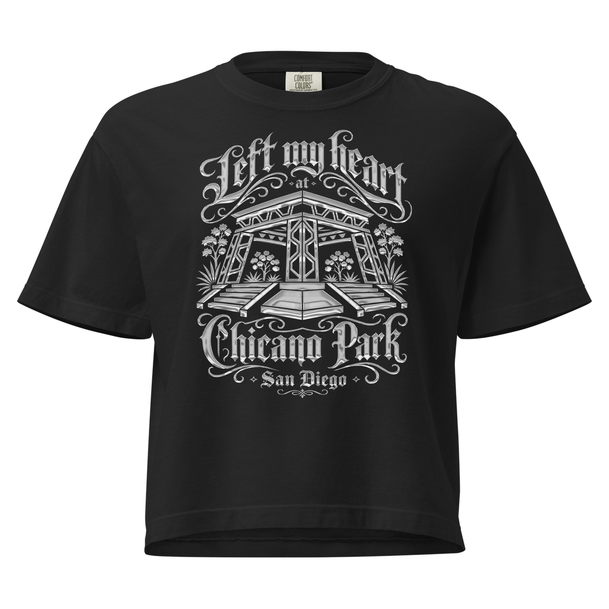 Left My Heart At Chicano Park - Women’s Heavyweight Boxy T-Shirt