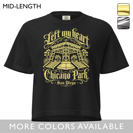 Left My Heart At Chicano Park - Women’s Heavyweight Boxy T-Shirt