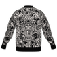 Mexica / Azteca Calendar (Black & Bone) - Unisex Knit Cardigan