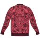 Mexica / Azteca Calendar (Maroon & Pink, Nocheztli) - Unisex Knit Cardigan