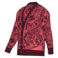 Mexica / Azteca Calendar (Maroon & Pink, Nocheztli) - Unisex Knit Cardigan