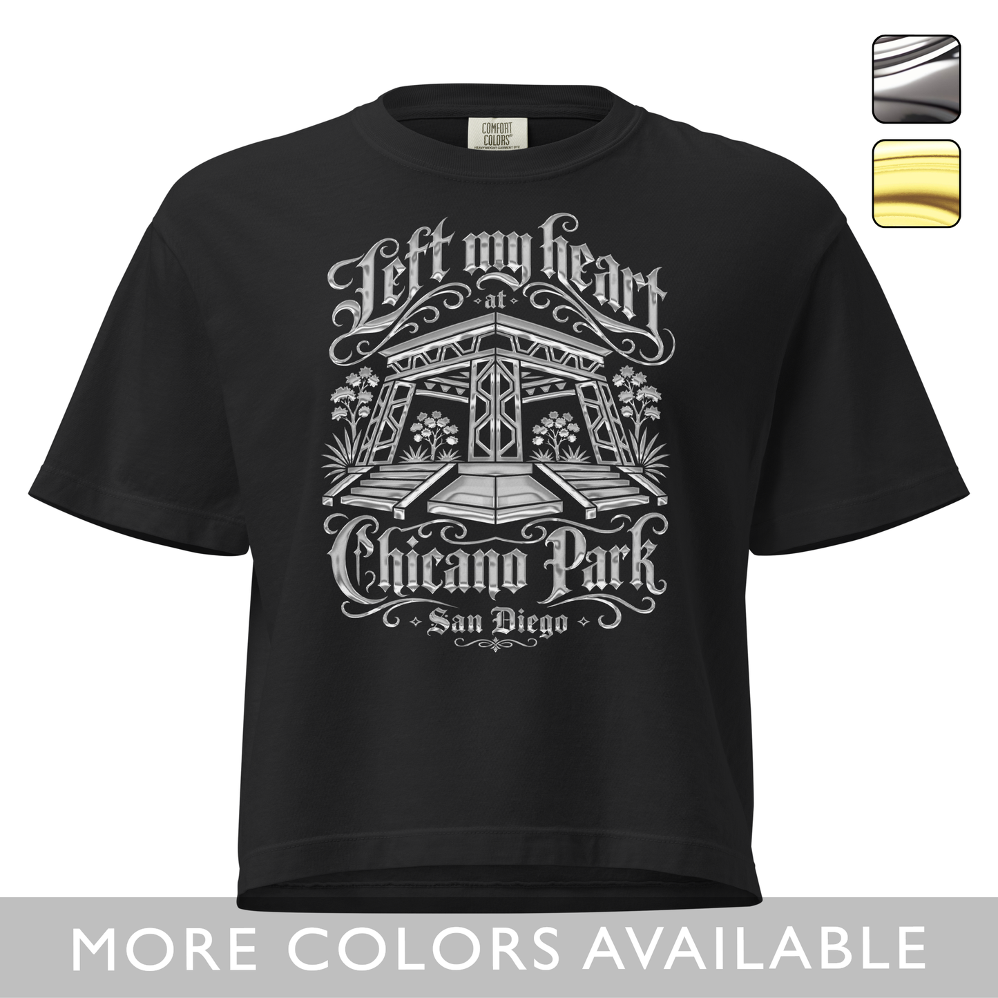 Left My Heart At Chicano Park - Women’s Heavyweight Boxy T-Shirt