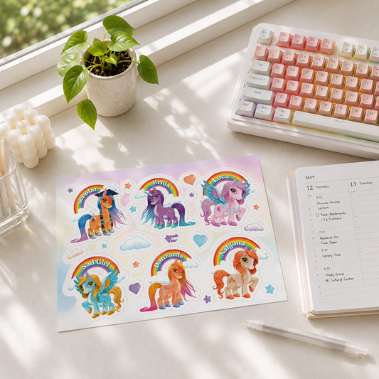Ponies con Cultura - Sticker sheet