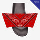 Add On Strap for Men's Slides - Bandana Designs (Choose Purple, Orchid, Red)