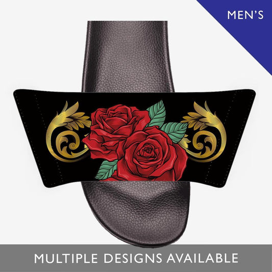 Add On Straps for Men's Slides - Rose Designs-Footwear-Licuado Wear