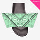 Add On Straps for Women's Slides - Bandana Designs (Cool Colors)