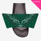 Add On Straps for Women's Slides - Bandana Designs (Cool Colors)