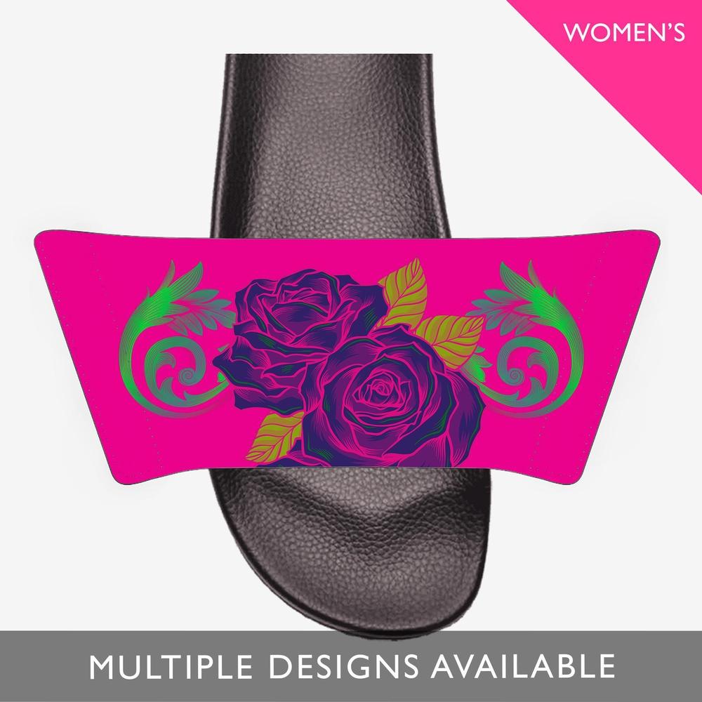 Add On Straps for Women's Slides - Rose Designs-Footwear-Licuado Wear
