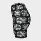Day of the Dead Black & Silver Calavera – Sparkle Bike Shorts