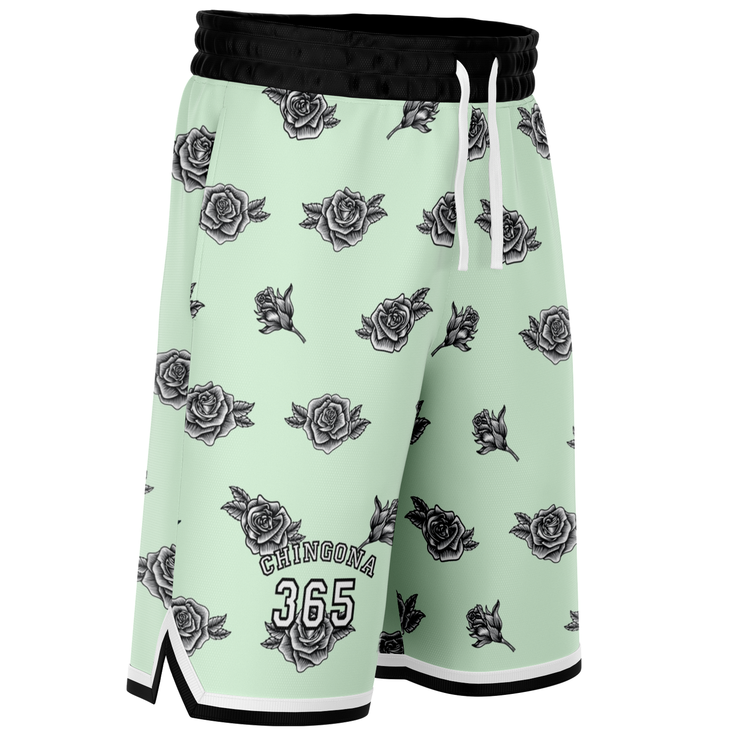 Chingona 365 - Soft Mint Basketball Shorts