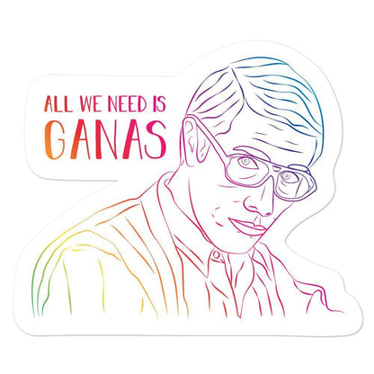 ALL WE NEED IS GANAS (Gradient) - Sticker (S, M, L) - Licuado Wear