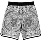Aztec Calendar (Black & White) 2025 - Unisex Basketball Shorts