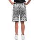Aztec Calendar (Black & White) 2025 - Unisex Basketball Shorts