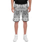 Aztec Calendar (Black & White) 2025 - Unisex Basketball Shorts