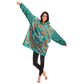 Aztec Calendar (Turquoise Jade & Orange Namor Colors) - Cobija Hoodie