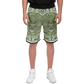 Aztec Calendar (Olive Green, Black, White) 2025 - Unisex Basketball Shorts
