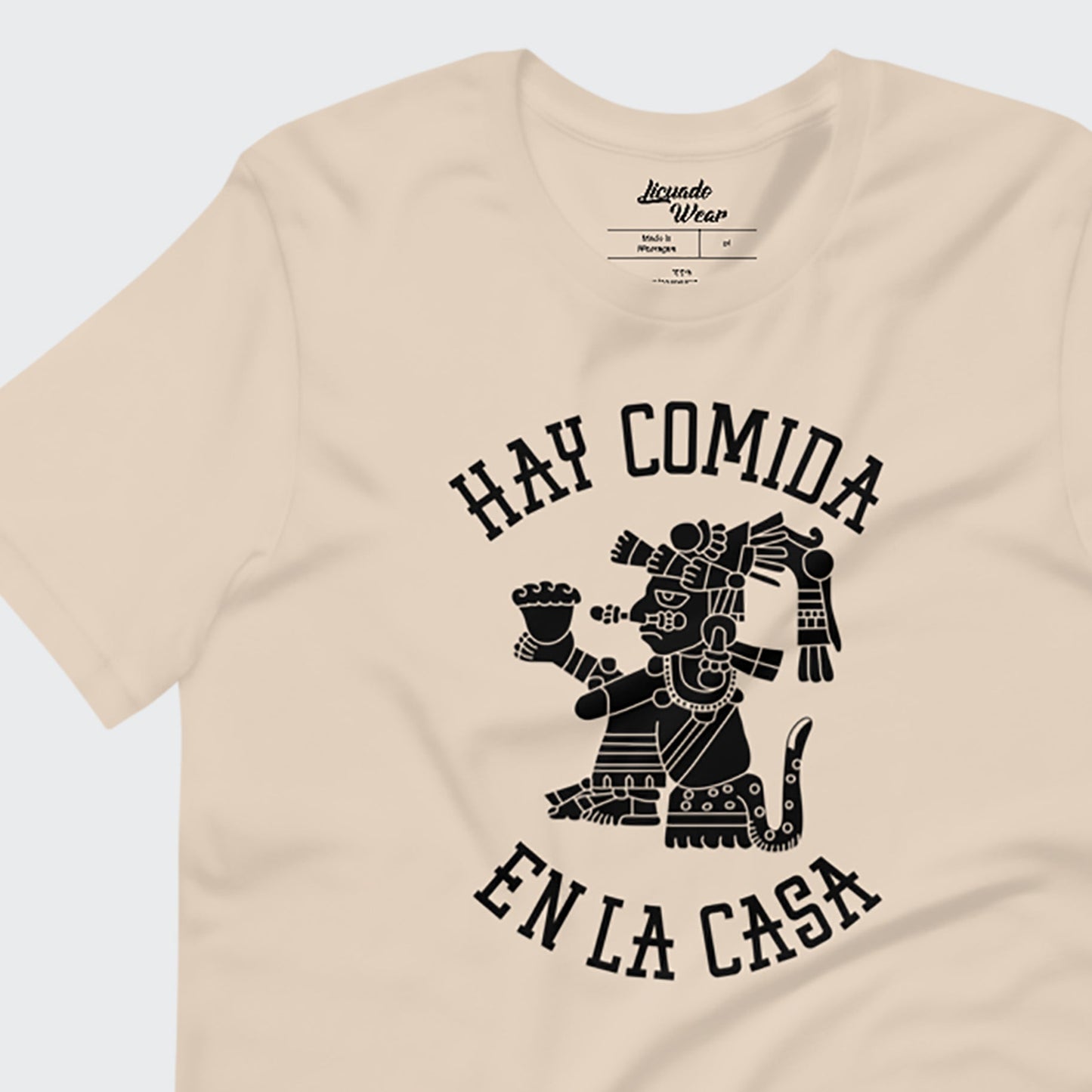 Aztec Hay Comida en la Casa - Creme Unisex T-Shirt