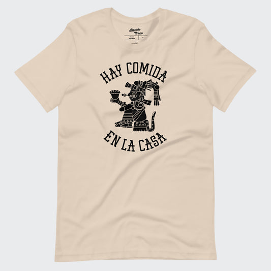 Aztec Hay Comida en la Casa - Creme Unisex T-Shirt