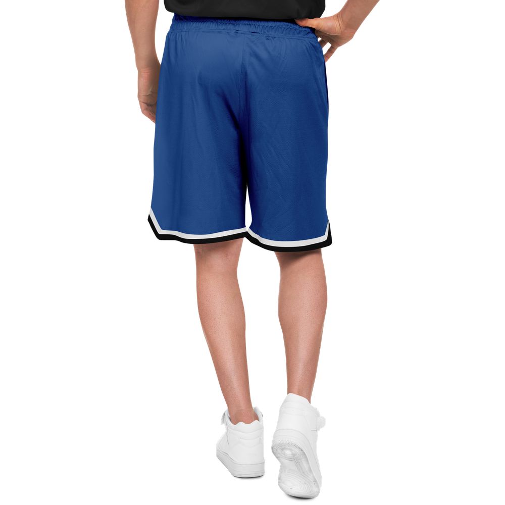 Aztlan (Blue & White) - Unisex Basketball Shorts